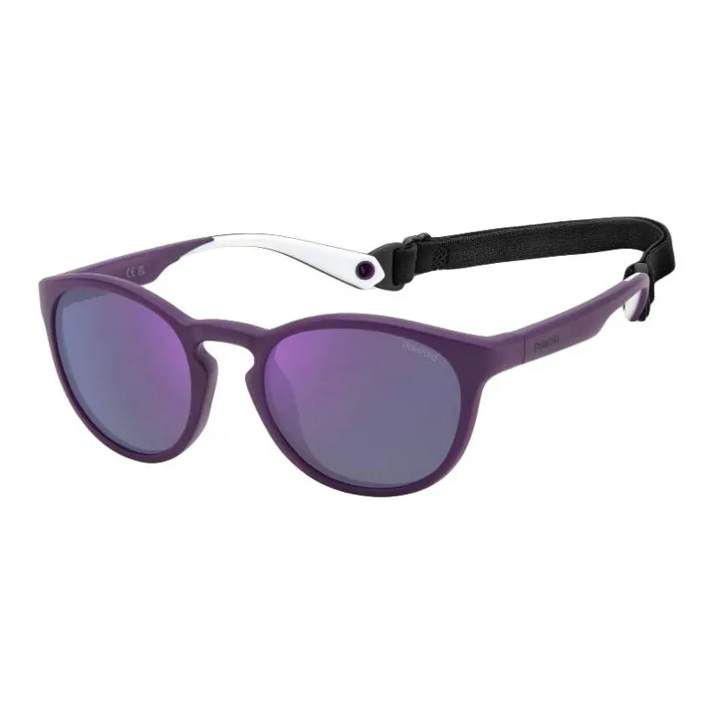 Polaroid Nylon Round Sunglasses Unisex Purple-0