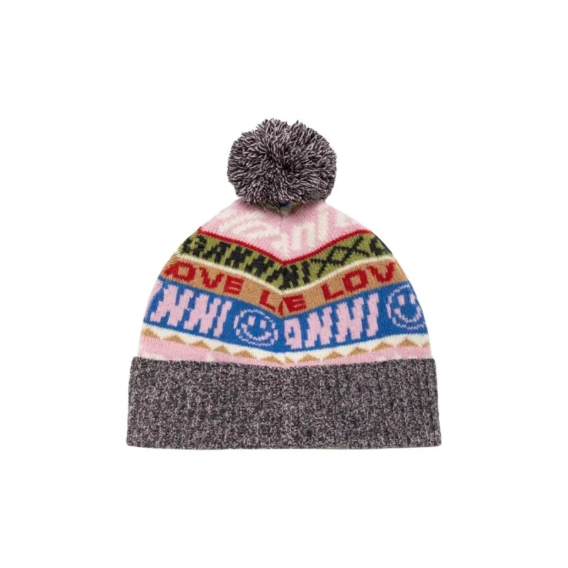 GANNI Graphic Beanie-1