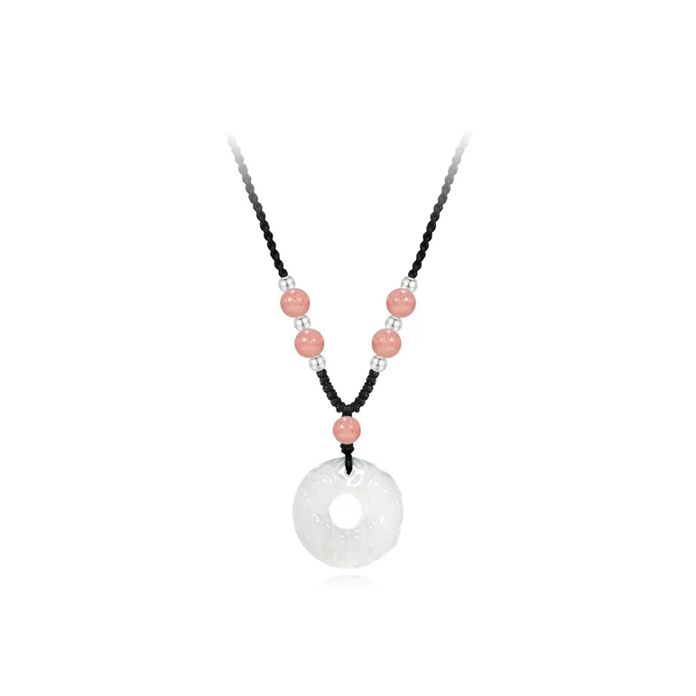 Ancient Jewelry Chalcedony Necklaces Unisex-6