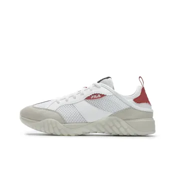 FILA Pioneer Series Cushioning Wear Resistant Low Top Skateboard Shoes Women's White