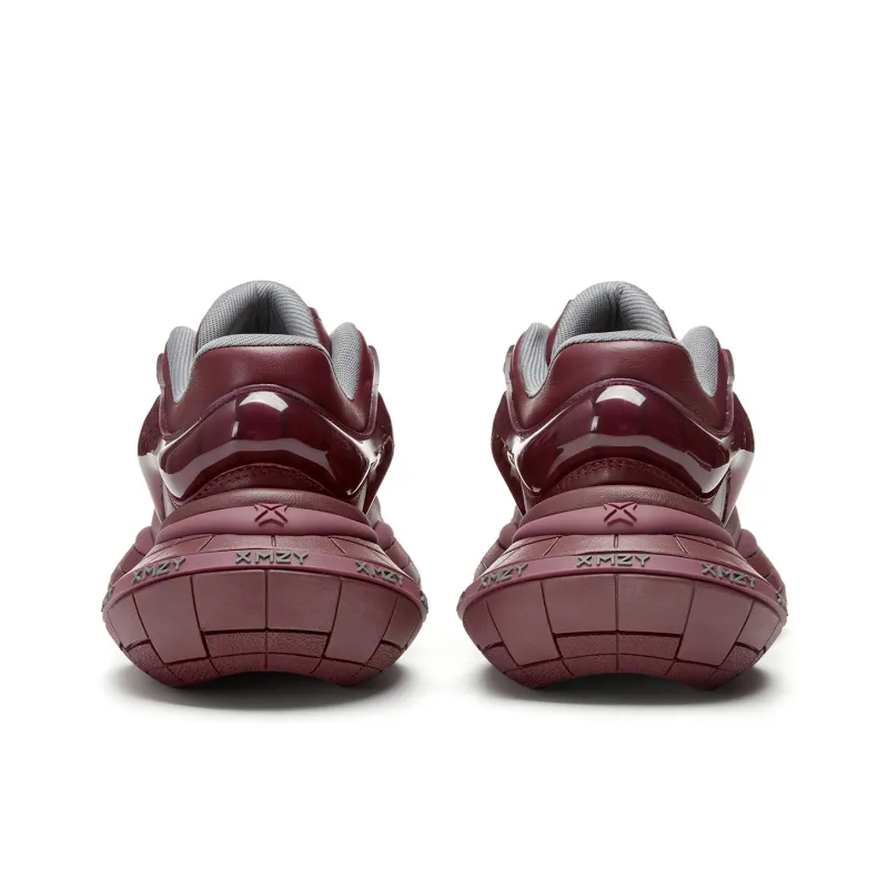 XMZY Interstellar Frisbee Series Chunky Sneakers Women's Low Top Cold Light Gunmetal/Angora Red/Guava Pink/Sand Peach/Pearl White-10