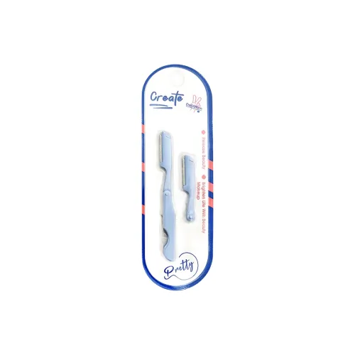 XUANCAIFENLING Foldable Mini Eyebrow Razor Micro-Grid Protective Net Anti-Scratch Comes With Replacement Head