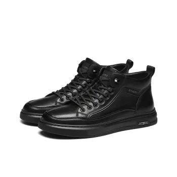 ST&SAT Lightweight Breathable Athletic Shoes Fashion High Top Casual Shoes For Men