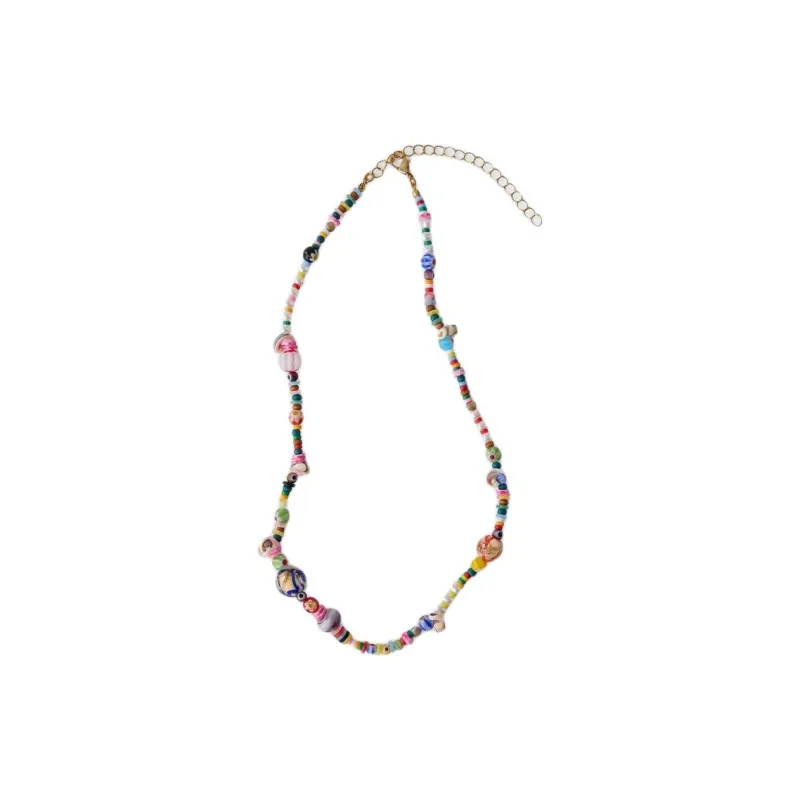 ZARA Acrylic Plastic Brass Shell Wood Necklaces Kids' Multicolor-1