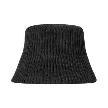 COS Wool Polyester Fiber Cotton Beanies Women's Black