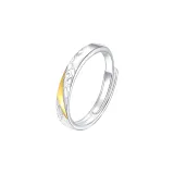 Men's-Tyndall Effect Couple Rings