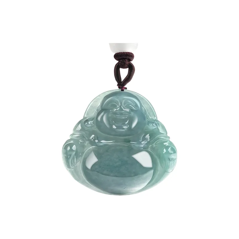 MY WORLD BEGINS AND ENDS WITH YOU Ice Glutinous Jadeite Necklaces Women's-0