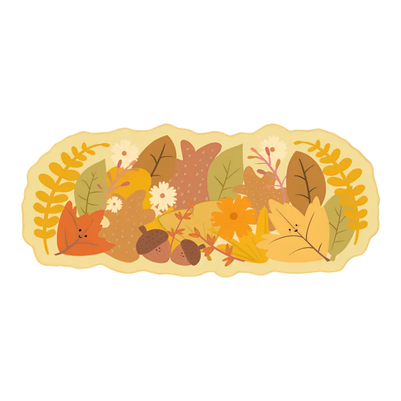 Beams Cartoon Irregular Shape Refreshing Plant Gaming Office Mouse Pad Niche Leaf Pinecone Mouse Pad-6
