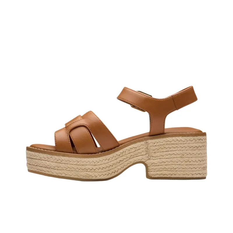 Clarks Coledale Strap One Strap Sandals 6.5cm Women's Brown-1