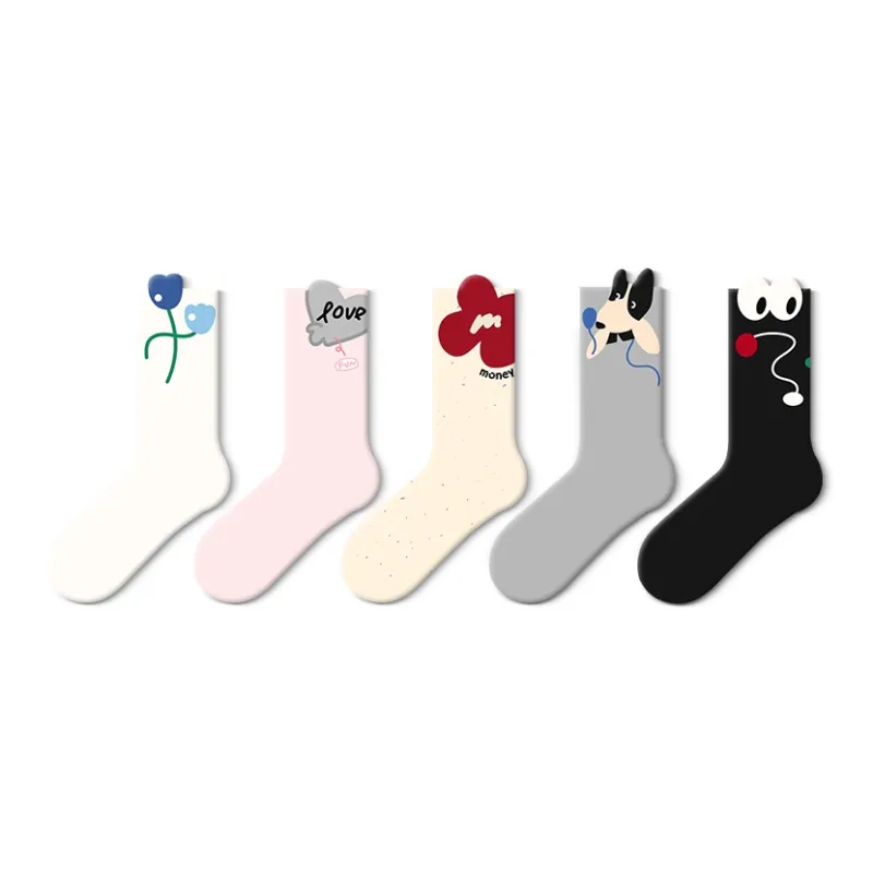 JKN Mid Calf Socks Women's 5 Pack-20
