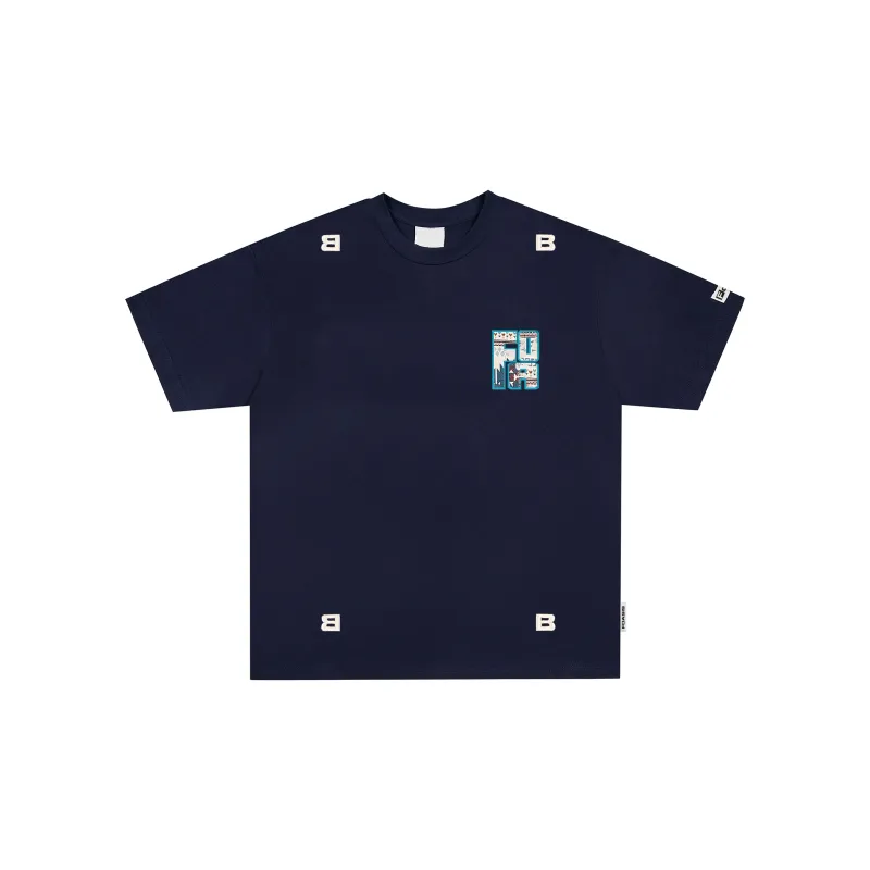 FOASIS T Shirt Unisex Navy Blue-1