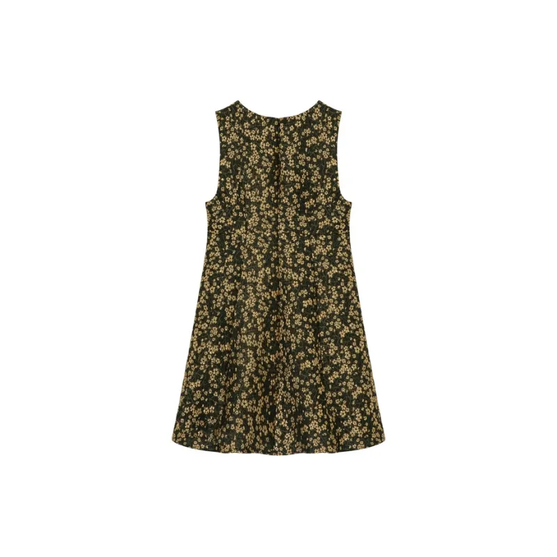 E.land Sleeveless Dress Women's Brown-1