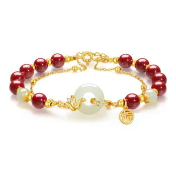 ZSY Hetian Jade Bracelets Pale Greenish White Jade Women's