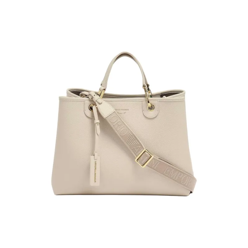 EMPORIO ARMANI PVC Shoulder Bag, Crossbody Bag, Handbag Women's Beige-2