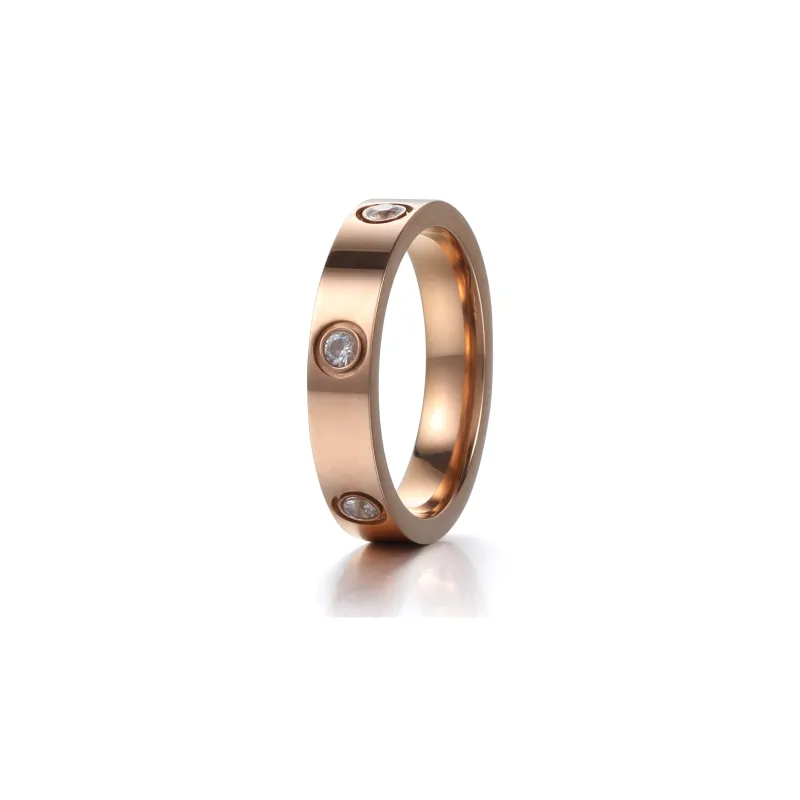 CHRROTA Titanium Steel Rings Unisex-3