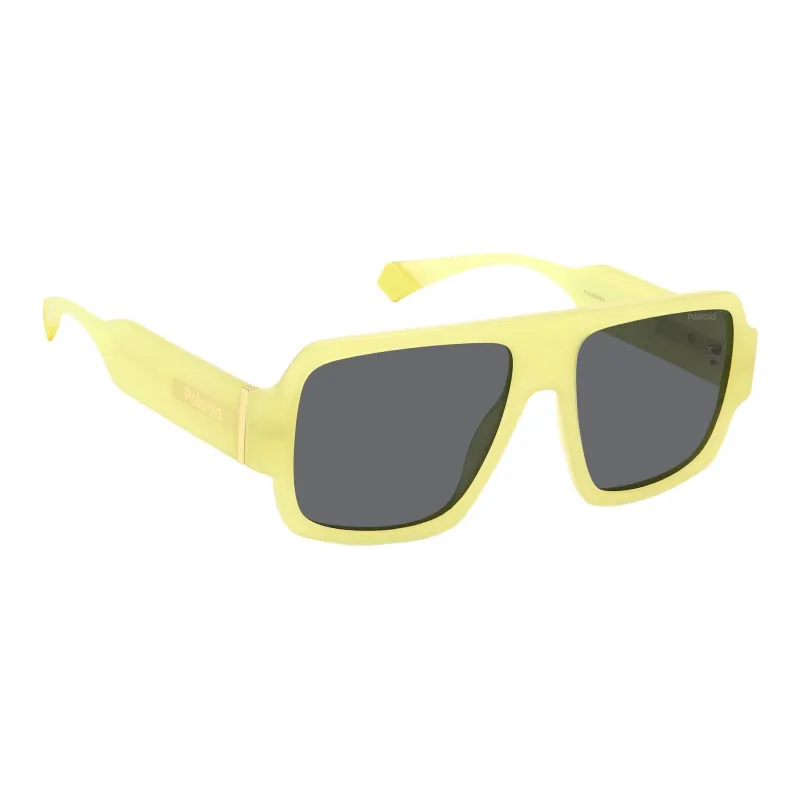 Polaroid Plastic Square Sunglasses Unisex Yellow-2