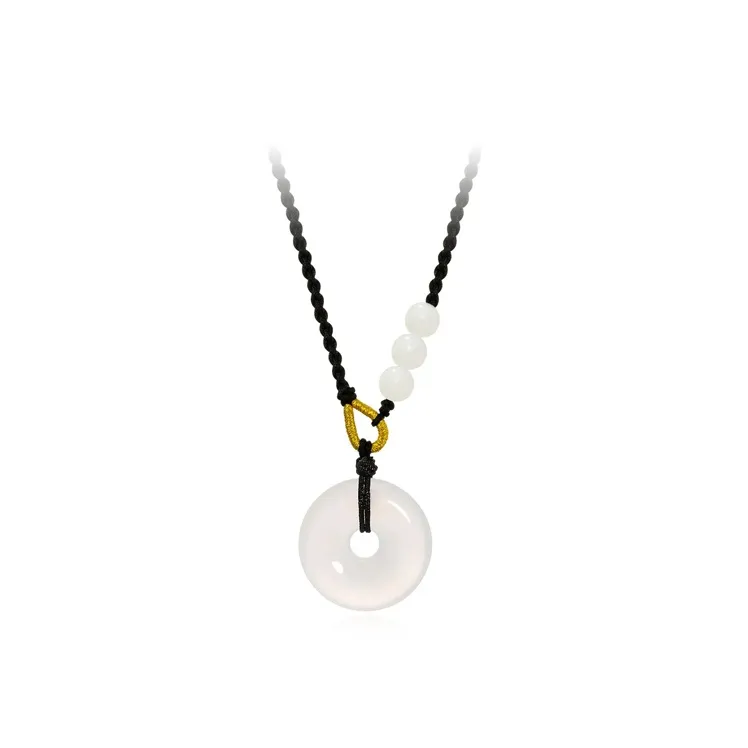 Ancient Jewelry Chalcedony Necklaces Unisex-3