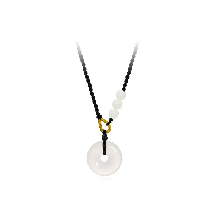 Ancient Jewelry Chalcedony Necklaces Unisex-0