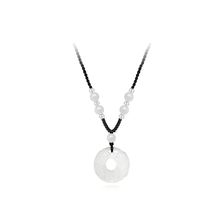 Ancient Jewelry Chalcedony Necklaces Unisex-3