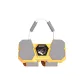 4-Wheel Abdominal Roller[Orange]+Knee Pad