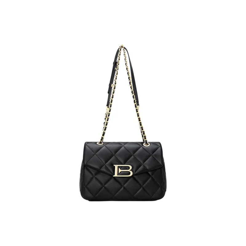 MILLIE'S Cow Leather Underarm Crossbody Bag, Shoulder Bag Women's Black/Ecru-1