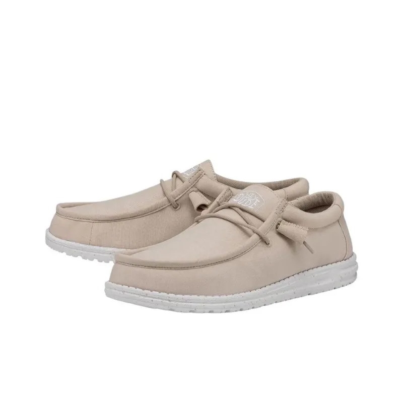 Hey Dude Wally Slub Natural Canvas-1