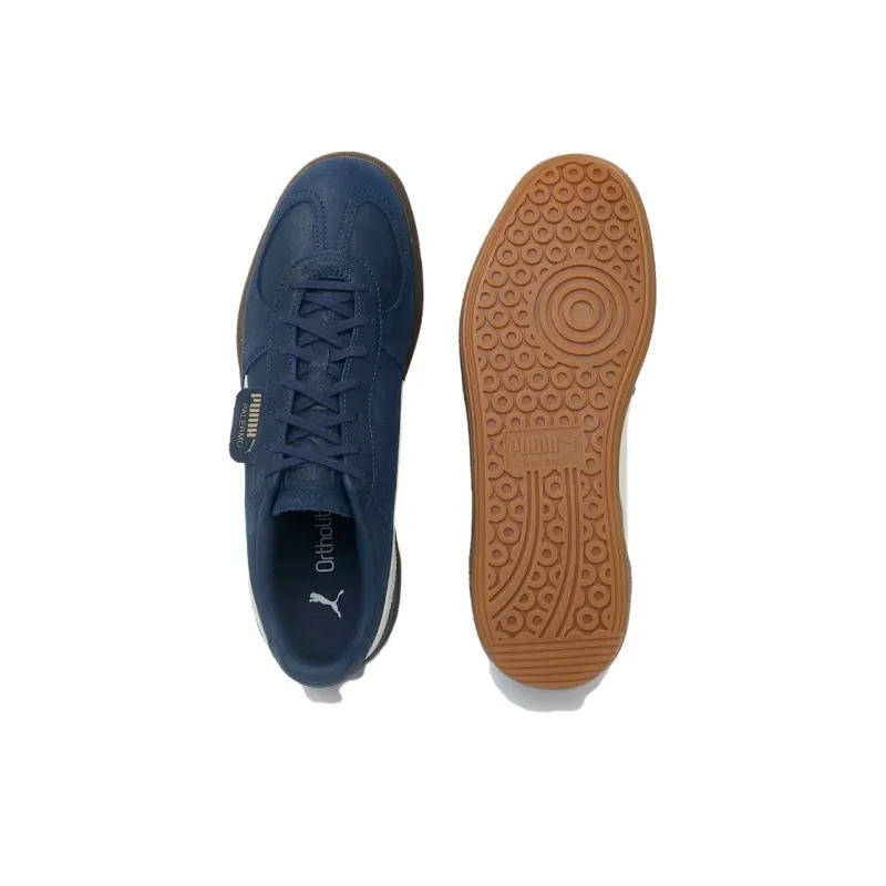 PUMA Palermo Anti Slip Wear Resistant Low Top Skateboard Shoes Women's Blue-3