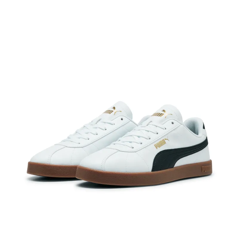 PUMA Club 2 Wear resistant And Lightweight Low Top Skateboard Shoes Unisex White-2