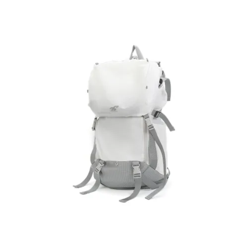 VAOPER Polyester Backpack Large Size Unisex White