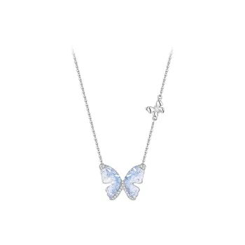 Hi There White Gold Plated Copper Necklaces Women's