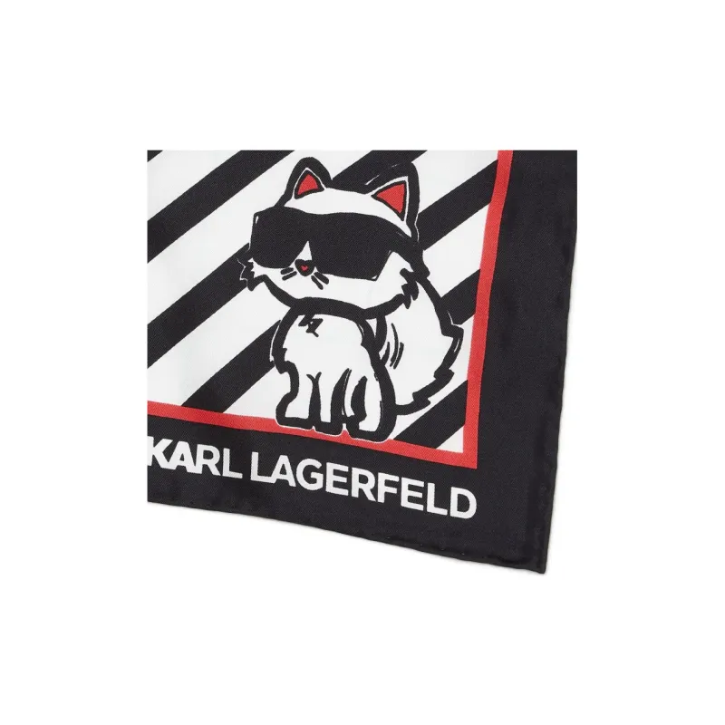 KARL LAGERFELD / Karl Lagerfeld Jeans Ikon Silk Scarf-2