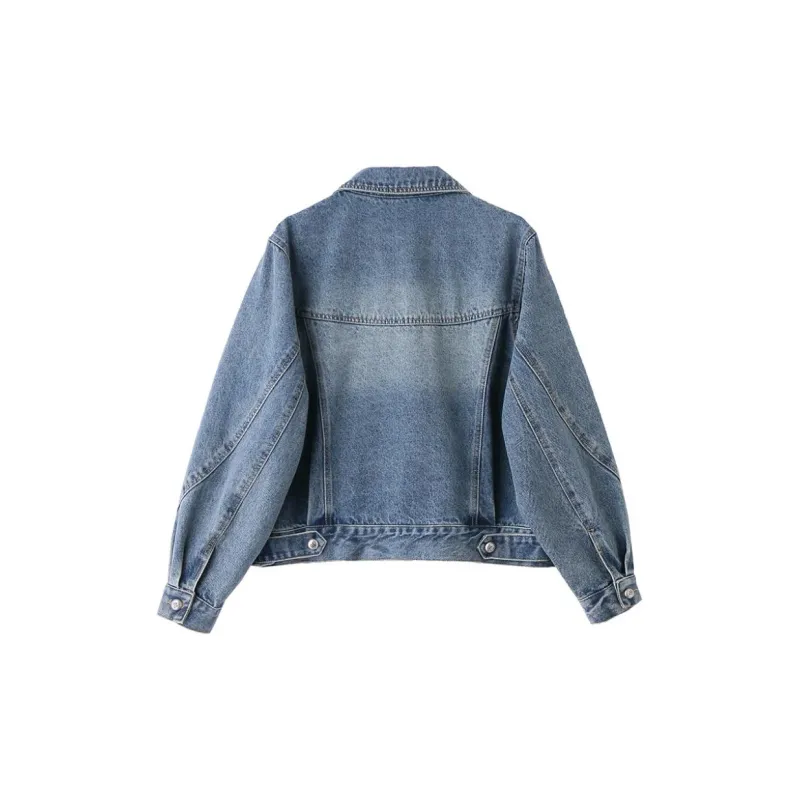 Yi Mengyuan Denim Jacket Women's Blue-1
