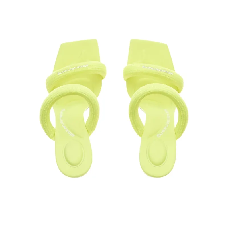 Alexander Wang Julie Slip-Resistant Slide Slippers Women's Fluorescent Yellow-2