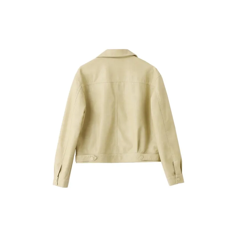 Yi Mengyuan Leather Jacket Women's-1