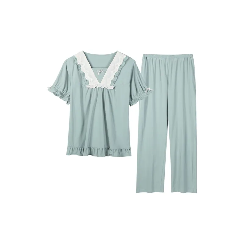 MADALLO Pajama Set Women's Lake Blue-0