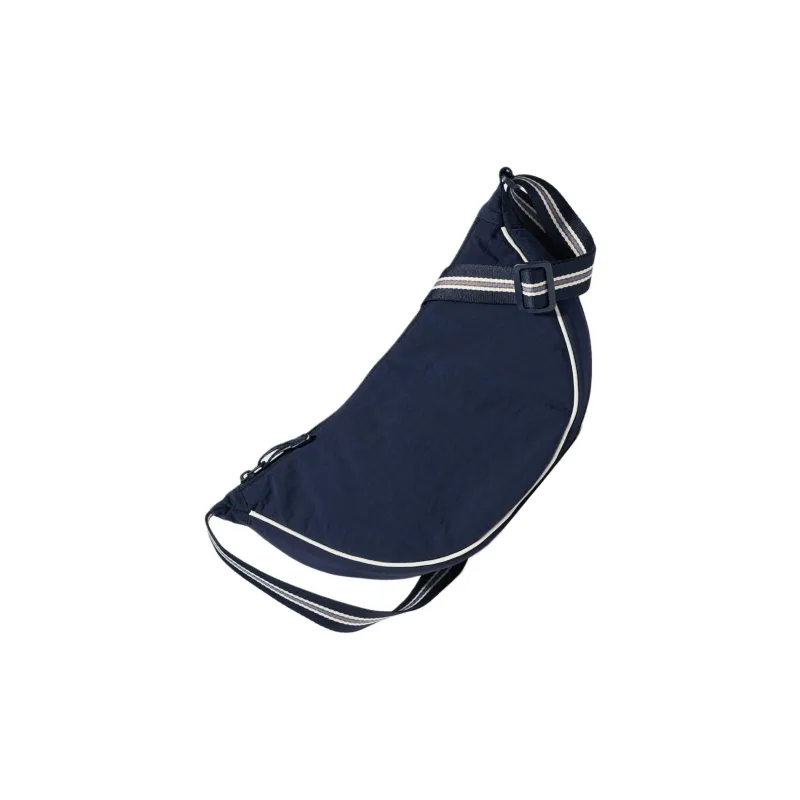 UNIQLO Nylon Dumpling Bag, Crossbody Bag, Shoulder Bag Regular Unisex Navy Blue-1