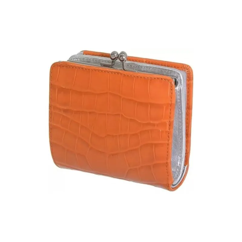 Vivienne Westwood Relief Leather Wallet Women's Orange-2