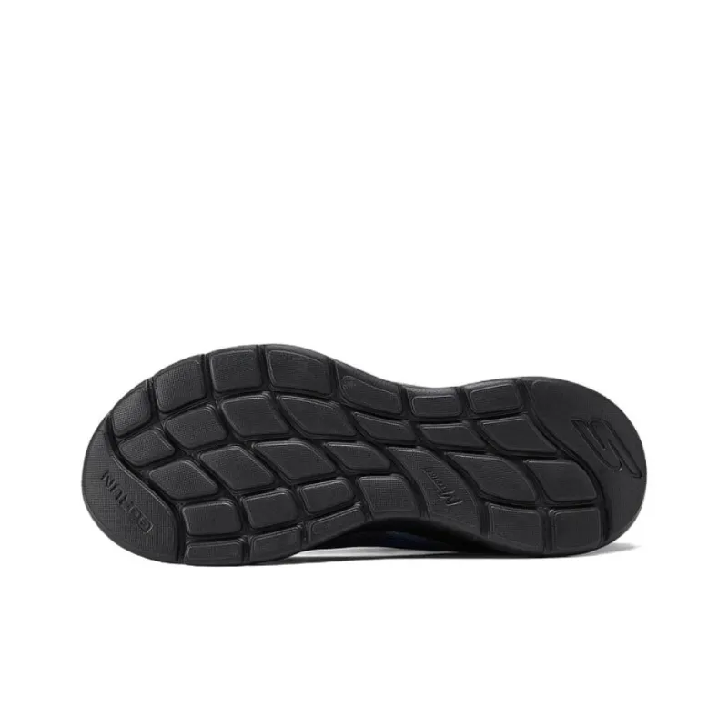 Skechers MEN'S GO Anti Slip Wear Resistant Low Top Casual Running Shoes Men's Gray Black-5