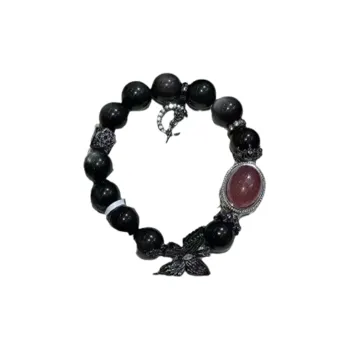JOLLY SEASONS Obsidian Bracelets Unisex