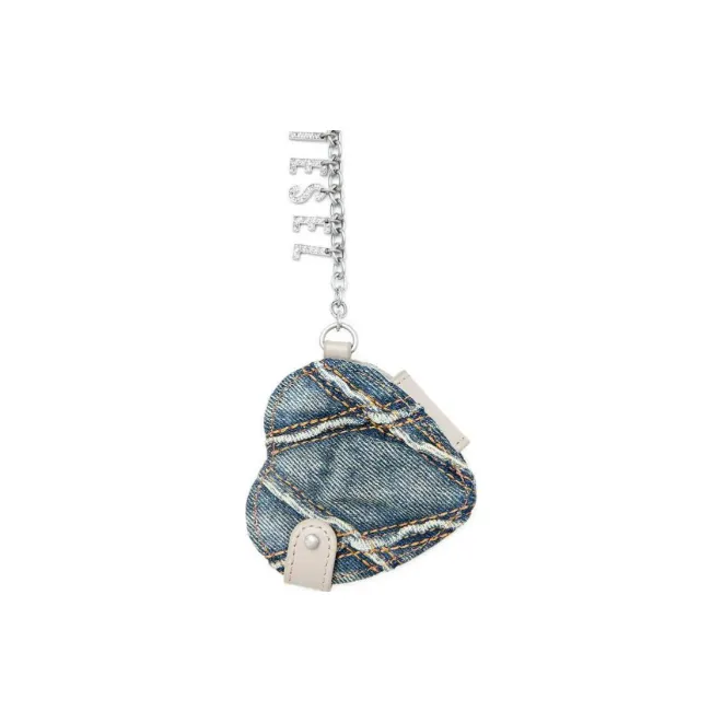 DIESEL Heart shape Mirror Keychain-2