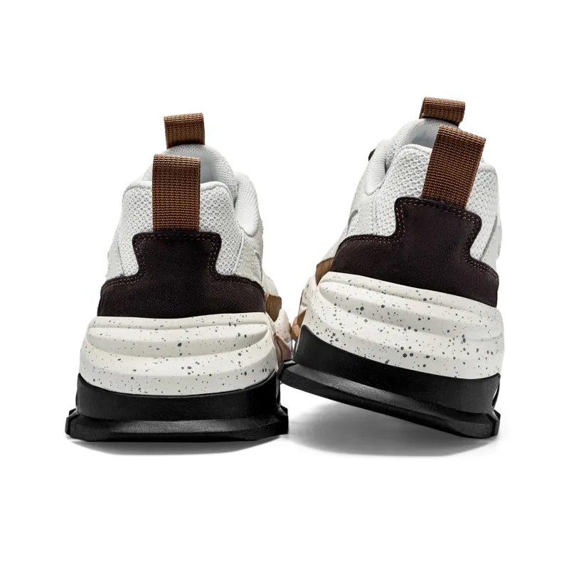 JEEP SPIRIT Chunky Sneakers Men Low Top Amber Brown-2