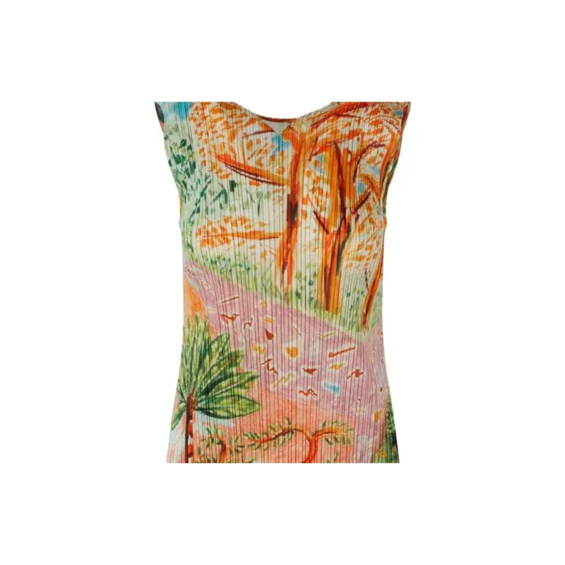 PLEATS PLEASE ISSEY MIYAKE Sleeveless Dresses Women's Multicolor-3