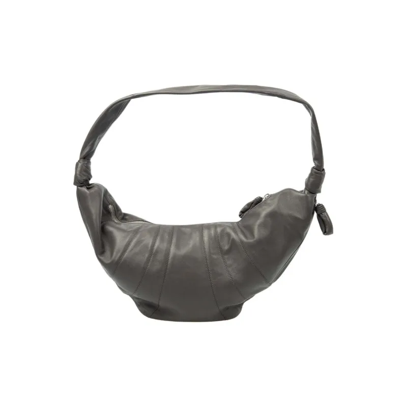 Lemaire Lambskin Shoulder Bag Large Size Women's Dark Brown-2