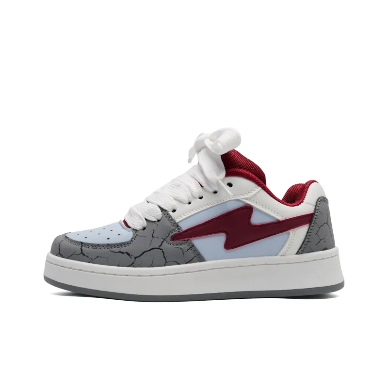 ALI THE FOX Slip Resistant, Abrasion Resistant, Lightweight, Breathable Low Top Skateboard Shoes Unisex-1