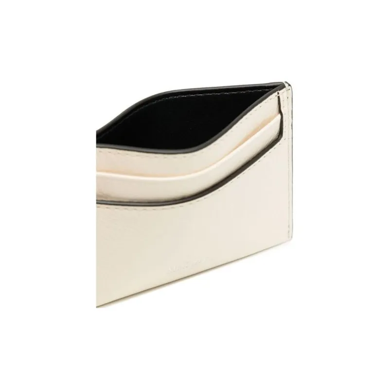 Mulberry Leather Card Clip Card Holder Regular Women's White-2