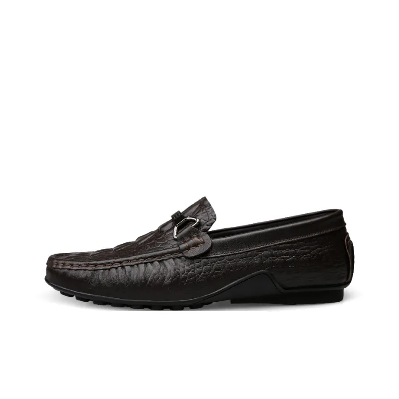 CKVUSAMG Gommino Loafers Unisex Black/Brown-0