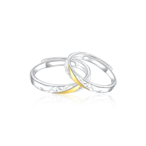 MAGICPOLE Glue Drip Rings Unisex Silver