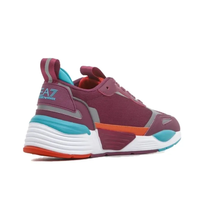 EMPORIO ARMANI EA7 Breathable Low Top Casual Shoes Women's Purple-3