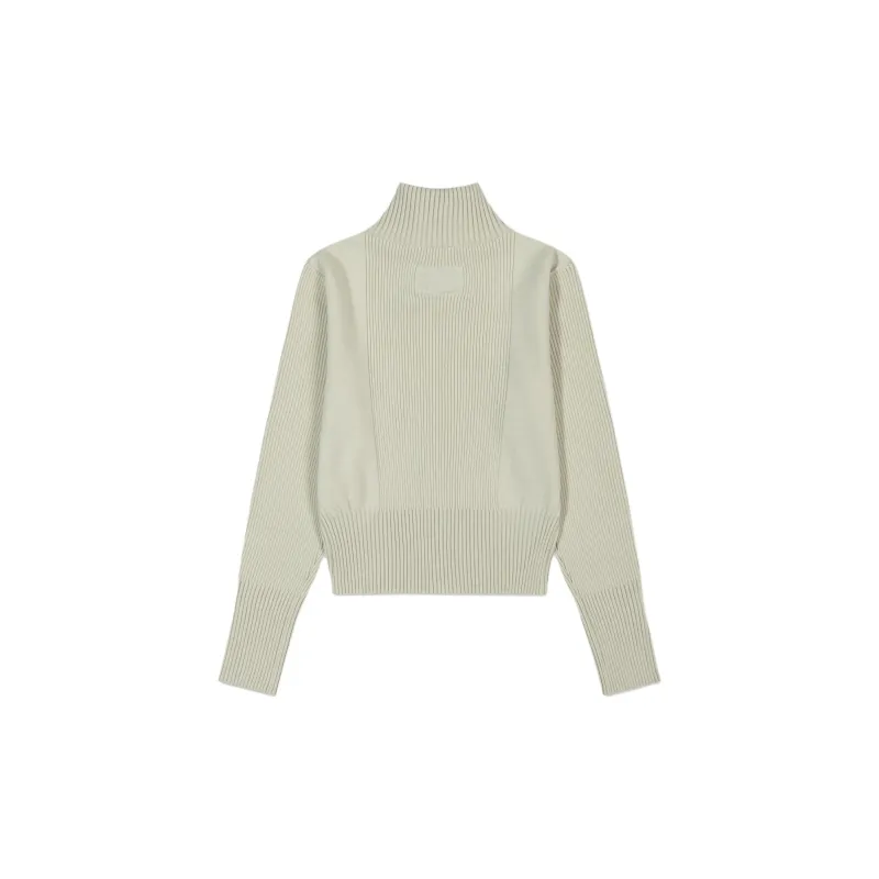 LOW CLASSIC Ribbed Zip up Cardigan-1