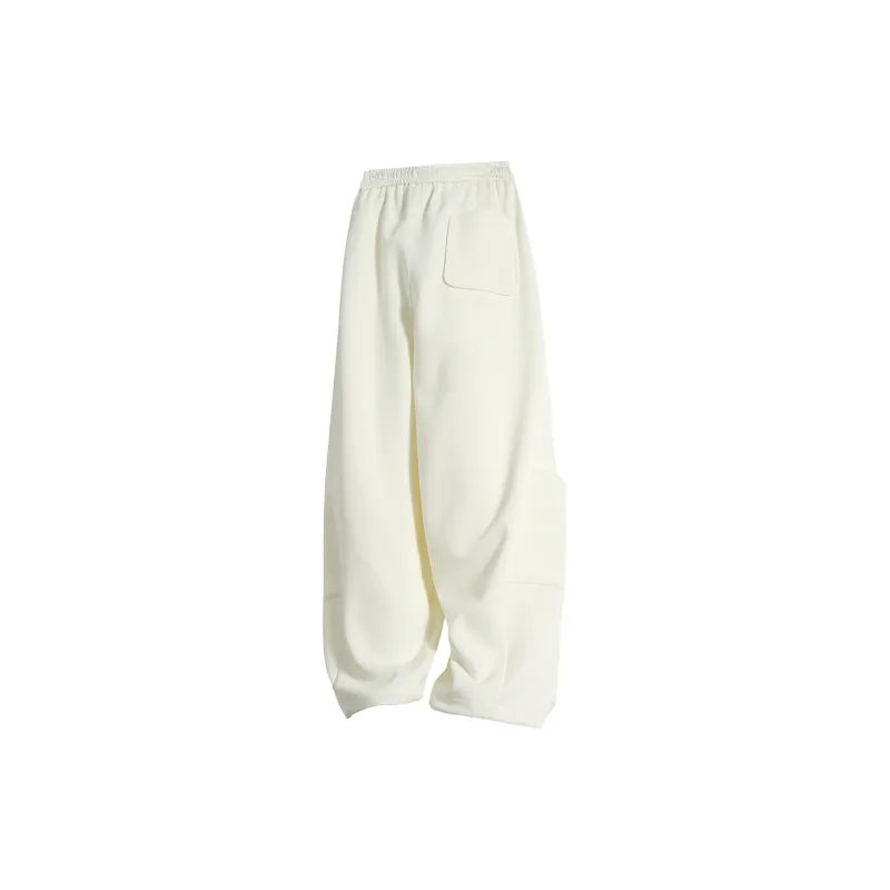 HOKLV Casual Pants Unisex White-8